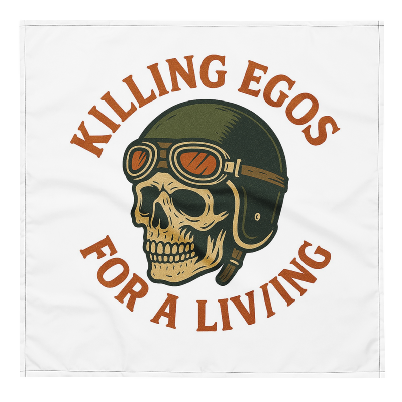 Killing Egos for a Living All-over print bandana