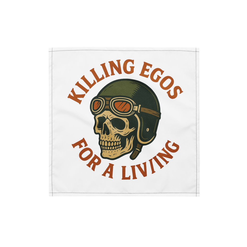 Killing Egos for a Living All-over print bandana